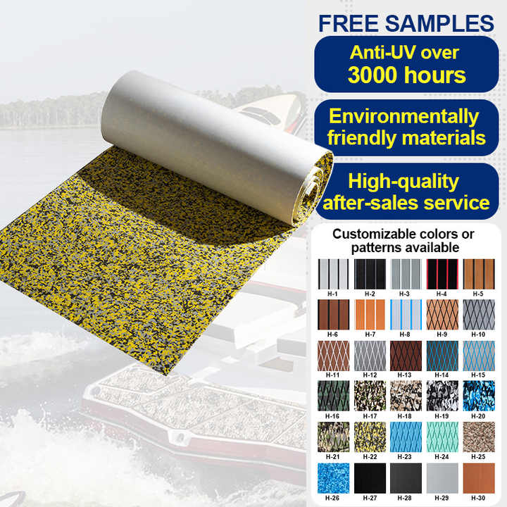 XYF customized boat jetty flooring 3m adhesive eva foam boat decking