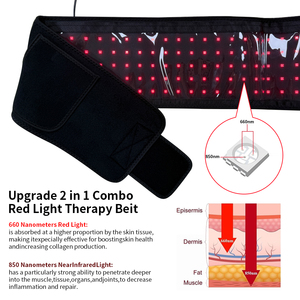Cintura per Terapia a Luce Rossa con 105 LED per Vita, Spalle, Braccia e Gambe, 5 Intensità Regolabili, Fascia a Luce Infrarossa, Disponibile in Magazzino USA - Product Image 6