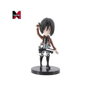6 uds Q versión Eren Mikasa Attack on Titan Pvc Modelo figura de juguete estatuas anime figuras de acción - Product Image 5