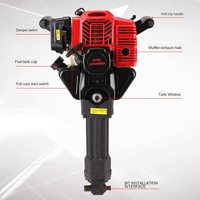 Pile driver portatif 2/4 temps au meilleur prix pour l'installation de plateformes de forage