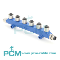 Boîte de jonction de capteur de Micro-changement M12 Séparateur en T M12 5 ports pour actionneur de capteur de Bus CAN DeviceNet NMEA2000