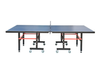 Table de tennis de table d'intérieur de qualité professionnelle Table de ping-pong pliable mobile moderne avec filet