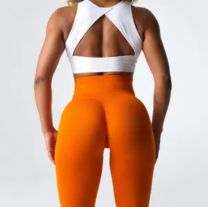 Yüksek kaliteli activewear giyim üreticileri spor giyim yoga egzersiz tayt nvgtn tedarikçisi kontur 2.0 dikişsiz tayt