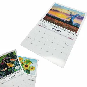 Lịch In 12 Tháng Thiết Kế Mới Lịch Treo Tường Lịch In Offset Hàng Tháng 2023 Buộc Kích Thước Tùy Chỉnh - Product Image 1