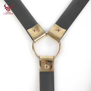 Ceinture Corset Unisexe Personnalisée Dorée pour Adultes, Ceinture à Bretelles Punk Dorée pour Femmes, Ceinture de Chasteté Sexy Dorée pour Filles - Product Image 3
