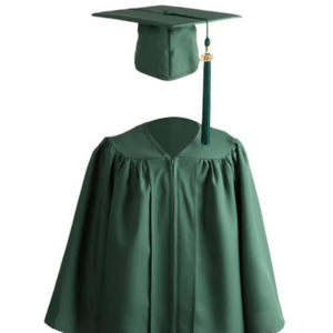 Robe de Cérémonie de Remise des Diplômes Unisexe pour Enfants, Bébés et Maternelle, en Polyester Mat 100%, avec Toque de Remise des Diplômes et Logo Personnalisé - Product Image 4