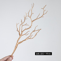 Usine directe 50CM branche de corail artificielle fleurs en plastique branches d'arbre mort en forme de bois pour l'atmosphère festive d'halloween