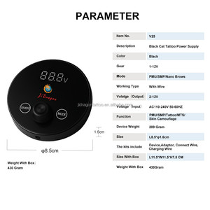 Black CAT Upgrade <span class=keywords><strong>tatuaggio</strong></span> digitale di alimentazione facile Touch Display LCD colorato di tensione per il trucco permanente <span class=keywords><strong>tatuaggio</strong></span> SMP - Product Image 6