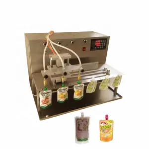 High Efficiency 25ml/s Stand Up Pouch Water Filling Machine With Drinks