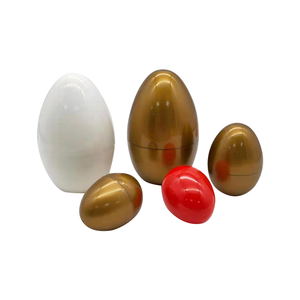 Plastic Easter Eggs 5.5*7.5cm transparent empty egg capsule for plastic toy