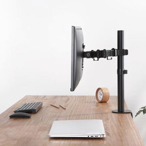 Adjustable Dual Monitor Arm Desk Mount 90 Degree Tilt Articulated <b>Stand</b> for Two 32-inch <b>Screens</b> New Stock Product - Product Image 5