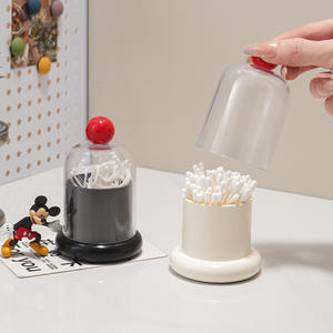 Boîte à cure-dents haut de gamme pour la maison et le salon, boîte de rangement créative pour cure-dents et fil dentaire, tube à fil dentaire, pot à cotons-tiges - Product Image 5