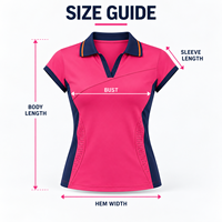 Polo de tennis ODM pour femmes, manches courtes, blocs de couleur, empiècements latéraux en mesh, anti-humidité, coupe ajustée, pour joueuses de tennis