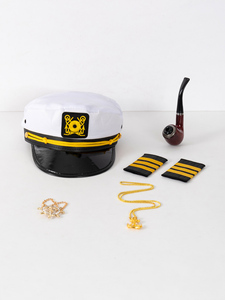 New <strong>Idea</strong> for Bride <strong>Party</strong> White Yacht Captain Sailor <strong>Hat</strong> for Bride-to-Be Halloween Christmas Easter Graduation New Year Candies - Product Image 4