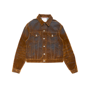 Veste en jean délavée et usée pour <span class=keywords><strong>homme</strong></span>, style vintage, automne-<span class=keywords><strong>hiver</strong></span>, coupe ajustée, boutons sur le devant, poches poitrine, tendance, <span class=keywords><strong>manteau</strong></span> masculin - Product Image 4