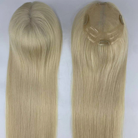 Prix de gros : Topper en dentelle HD vierge mono, cheveux humains de haute qualité, 16 pouces, densité 130%, couleur, pour femmes, durable, livraison rapide # 613