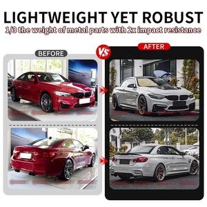 Kit de Carrocería de Fibra de Carbono Estilo MP de Alta Calidad para BMW M4 F80 F82 F83, Alerón Delantero y Trasero, Faldones Laterales - Product Image 4