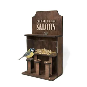 Wholesale Outdoor Hanging Rustic Vintage Wooden Bird Seeds Feeder