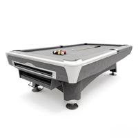 Table de billard américaine 9 boules de 2,74 m en ardoise naturelle de Jiujiang de 25 mm, personnalisée en usine, qualité tournoi, durable, pour usage domestique