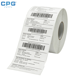 Manufacturer Custom Thermal Label Stickers 40X30mm 4x6 inch High Clarity for Express Delivery Barcode - Product Image 1
