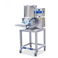 Machine automatique de fabrication de grosses croquettes de poulet 220V Falafel Viande Escalopes Forme de tarte Production Moteur manuel