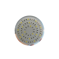 Lumière LED plate pour piscine en acier inoxydable 316 super fine de 110 mm, étanche IP68, 12 V RGB, montage en surface, lumière sous-marine