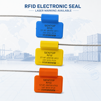 Scellé en fil d'acier intelligent avec puce RFID ST-CS-RF2, scellé électronique de sécurité anti-effraction pour conteneurs et marchandises de camions