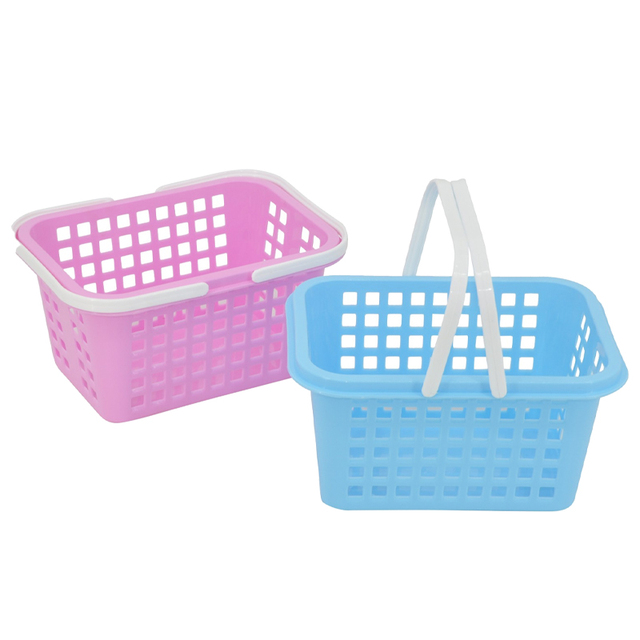 Eco-Friendly 2.5L Picnic Basket with Handle Charming Design Small PP Vegetable Storage Baskets Colorful Eco-Friendly Product