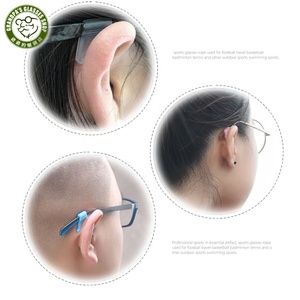 도매용 고급 친환경 스포츠 어린이 청소년 안전 실리콘 편안한 조절 가능한 미끄럼 방지 안경 귀걸이 - Product Image 6
