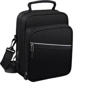 Borsa Organizer con Tracolla e Chiusura a Cerniera, Custodia Termica per Insulina ed EpiPen, Borsa da Viaggio Isolata per Forniture Diabete e <span class=keywords><strong>Asma</strong></span> - Product Image 1