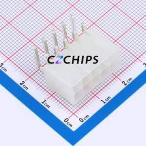 HC-5557-4.2-2x5AW Wire-to-Board Pin Header Bent Lead Through Hole,P=4.2mm 2x5P 4.2mm Right Angle Insert Mini-Fit (MX 4.2) - Product Image 1