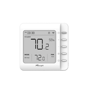 WT201 ترموستات ذكي بتقنية LoRaWAN، شاشة LCD 4.2 بوصة، 24 فولت تيار متردد، وحدة تحكم HVAC، مضخة حرارية 2H/<span class=keywords><strong>2C</strong></span>، حماية من الحرارة والصقيع، D2D للفنادق - Product Image 1