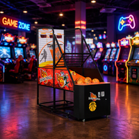 Machine de jeu d'arcade de basket-ball à monnayeur, pliable et standard pour adultes, pour centre de jeux
