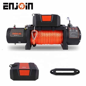 Treuil de voiture électrique 4x4, 12v, capacité de traction 10000 lbs, avec corde synthétique - Product Image 3