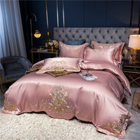 Parure de lit de luxe en soie lavée, 8 couleurs, couleur unie, double face, soie glacée, housse de couette, literie soyeuse