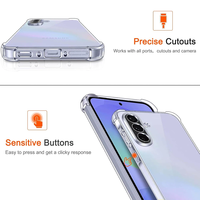 Coque Souple Antichoc en TPU pour Samsung Galaxy A56 A36 A26 A37 A06 5G A32 A34 A17 S26, Arrière Transparent Ultra Fin et de Luxe