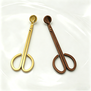 Coupe-mèche professionnel rétro en <span class=keywords><strong>acier</strong></span> inoxydable avec long manche <span class=keywords><strong>pour</strong></span> bougies parfumées en pot profond - Product Image 3