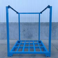 Étagère de stockage empilable pour entrepôt Nestainer, étagère à palettes en acier détachable, capacité de 1000 kg, étagère empilable pour le stockage en entrepôt