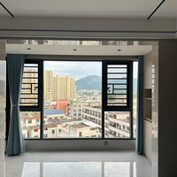 Fenêtres en aluminium avec protection UV, verre vitré, installation de luxe pour villa, qualité supérieure, vente en gros