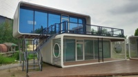 Cabine d'hôtel mobile de luxe écologique en panneaux sandwich 40 pieds – Maison capsule modulaire préfabriquée moderne pour dortoir et appartement de camping