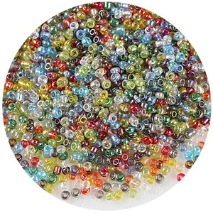 玻璃珠塑料袋40色闪亮高品质种子珠用于珠宝Diy制作