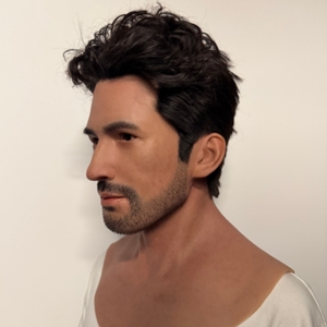 Máscara Facial Humana Realista de Silicona con Cabello |   Cubrecabezas Suave para Hombre y Mujer, Uso Diario, Maquillaje Natural, Disfraz para Halloween - Product Image 5