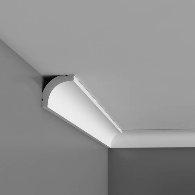 Polystyrene Crown Molding - Lightweight & Waterproof for Luxury Interior Design, Alternative to Gypsum