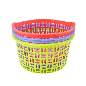 Durable Eco-Friendly Modern PP Plastic <b>Basket</b> Multi-Purpose Outdoor <b>Storage</b> Solution Laundry <b>Vegetables</b> Fruits Clothing Kitchen - Product Image 1