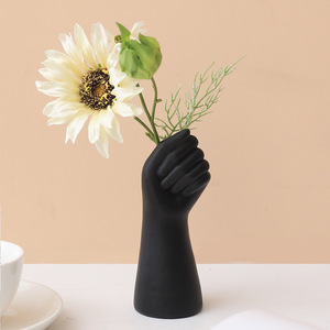 Vase à fleurs en résine fait à la main Art déco minimaliste <span class=keywords><strong>moderne</strong></span> pour anniversaire Home Decor-Creative Craft Ornement pour salon bureau - Product Image 2
