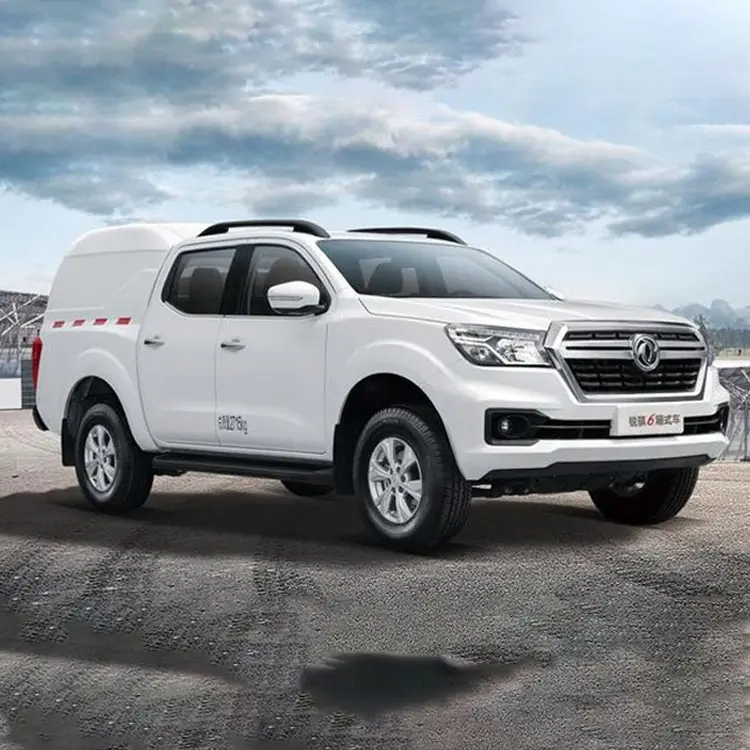 Dongfeng รถดีเซลรถกระบะรุ่นใหม่สำหรับตลาดอเมริกาใต้4WD ขับด้านขวา LHD 4x4ดีเซลรถกระบะมือสองใหม่6คันสำหรับตลาดอเมริกาใต้