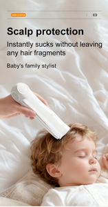 Tondeuse à cheveux pour bébé en plastique avec couvercle transparent, outil de coupe de cheveux pour nourrissons, tondeuse à cheveux transparente pour bébé - Product Image 5