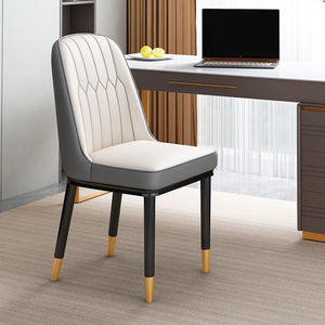 Silla de comedor de estilo nórdico, ligera, de lujo, rellena de espuma, cómoda, para el hogar y la oficina - Product Image 1