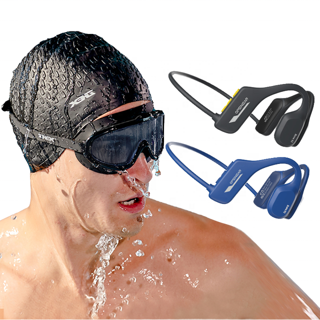 Lumegi Hot Swimming Headphones V5.2 for BT5.2 8GB MP3 Music IPX-8 Waterproof X2 In-Ear LED ENC Touch Control Magnetic Sport