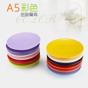 A5 Melamine Oval <b>Plate</b> Solid Color Hotel Party Snack Dishware - Product Image 5